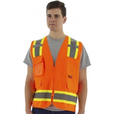 Hi-Viz Surveyors Vest w DOT Striping, ANSI 2